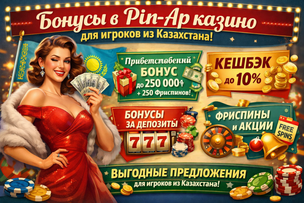 Бонусы в Пин Ап казино для игроков из Казахстана